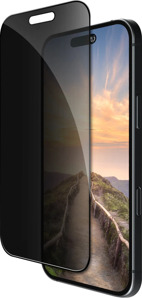 dbramante Ochrona ekranu do telefonu su filtrem prywatności, juoda ramka - fur Apple iPhone 17 Pro Max