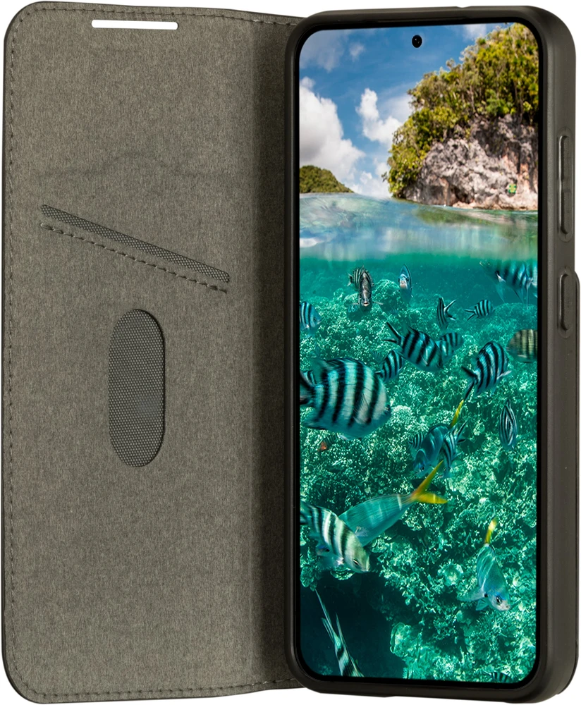 D Bramante Oslo Dėklas Flip na telefon su poliuretanu juoda dla Samsung Galaxy S23