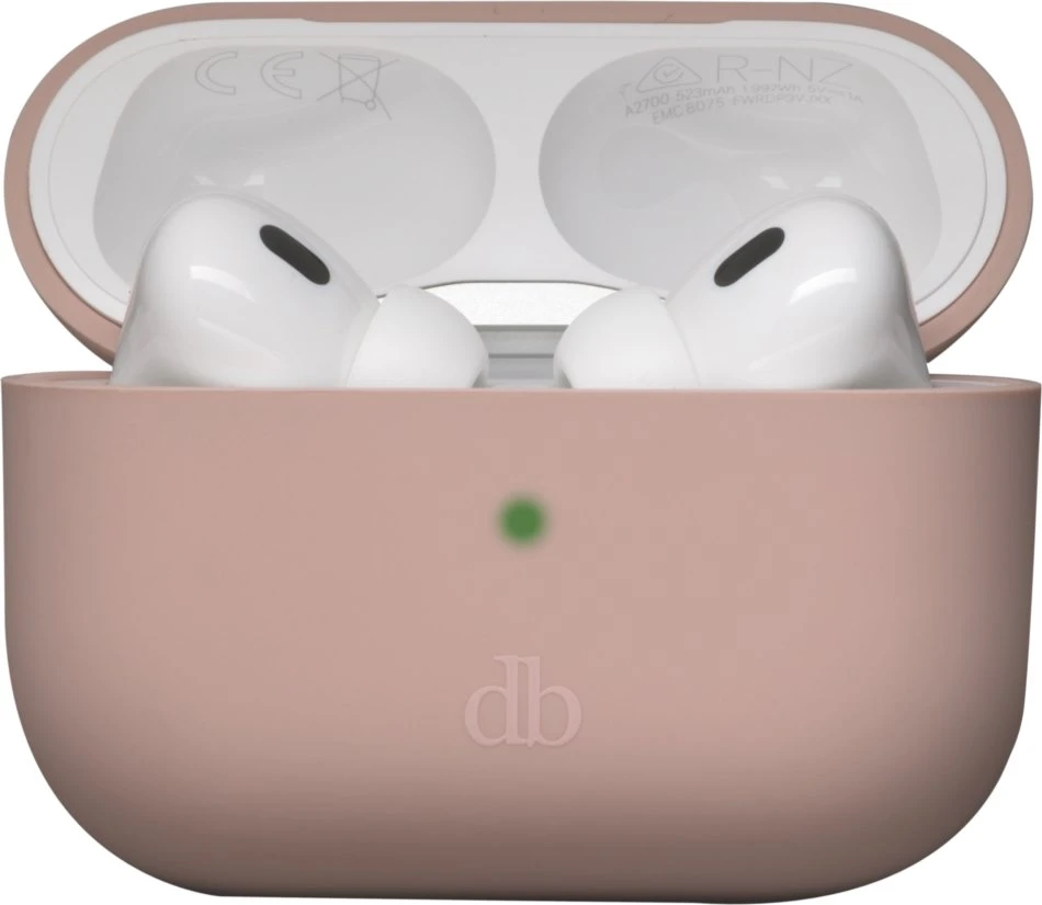 Nezatříděno dbramante dbramante1928 Costa Rica - Tasche fur kabellose Ohrhorer - Silikon, recycelter Kunststoff - rosa sandfarben - fur Apple AirPods Pro (2. Generation)