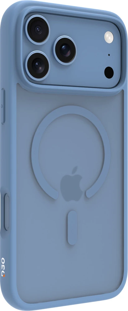 dbramante1928 Grenen Ultra - Dėklas ochronny do telefonu - MS - Kompatybilność su MagSafe - D3O, Tworzywo sztuczne - Frosted Clear, Mėlyna - do Apple iPhone 17 Pro Max, 18 Pro Max (GN69CX005808)