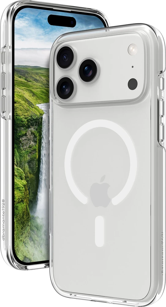 dbramante1928 Iceland Ultra – Telefono dėklas – MS – Suderinamumas su MagSafe – D3O, plastikinis – permatomas – Apple iPhone 17 Pro Max, 18 Pro Max (IU69CL005814)