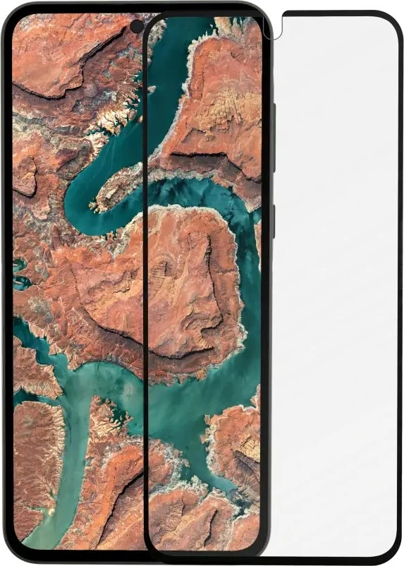 dbramante1928 „Eco-shield*“ – telefono ekrano apsauga – stiklas – spalva su juodu rėmeliu – skirtas „Samsung Galaxy A15“