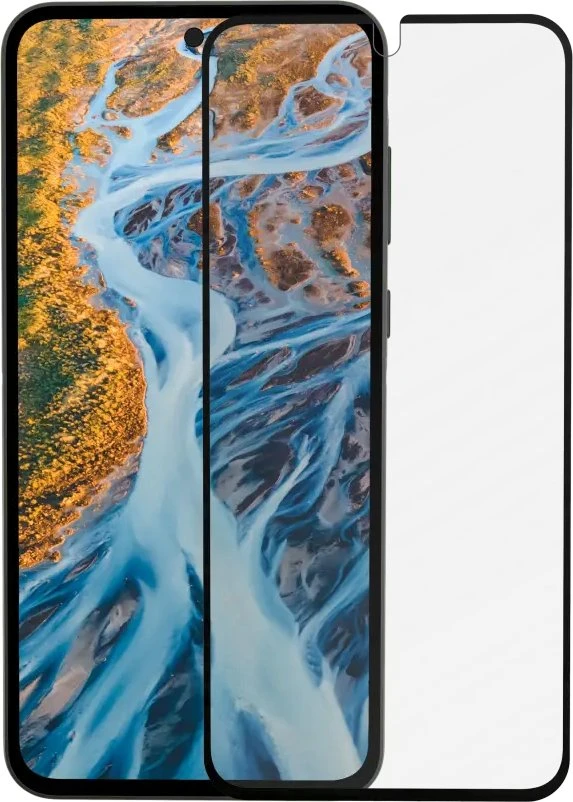 dbramante1928 „Eco-shield*“ – telefono ekrano apsauga – stiklas – spalva su juodu rėmeliu – skirtas „Samsung Galaxy A15“