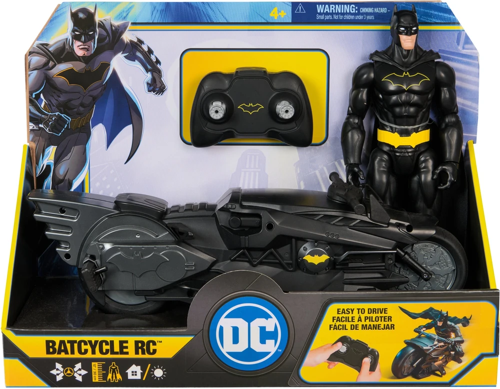 Spin Master BATMAN RC transporto priemonė su figūrėle Batcycle, 6072896