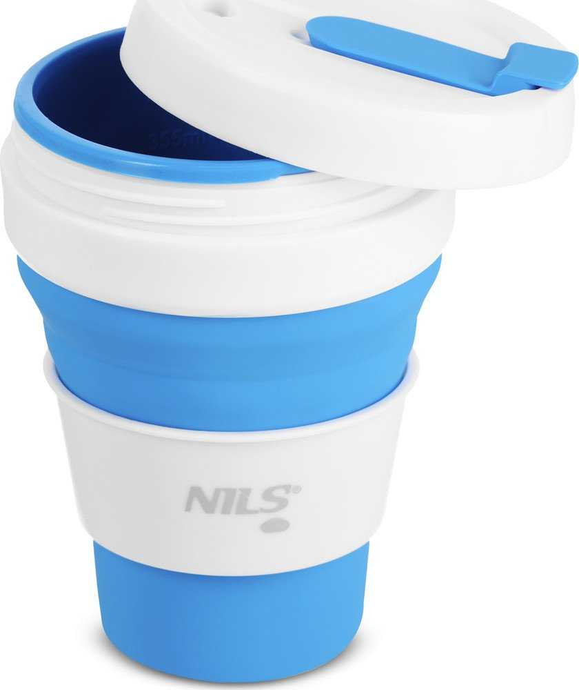 Nils Camp DD-Print NILS NC4103 KUBEK SILIKONOWY sulankstomas 475 ML Mėlynas