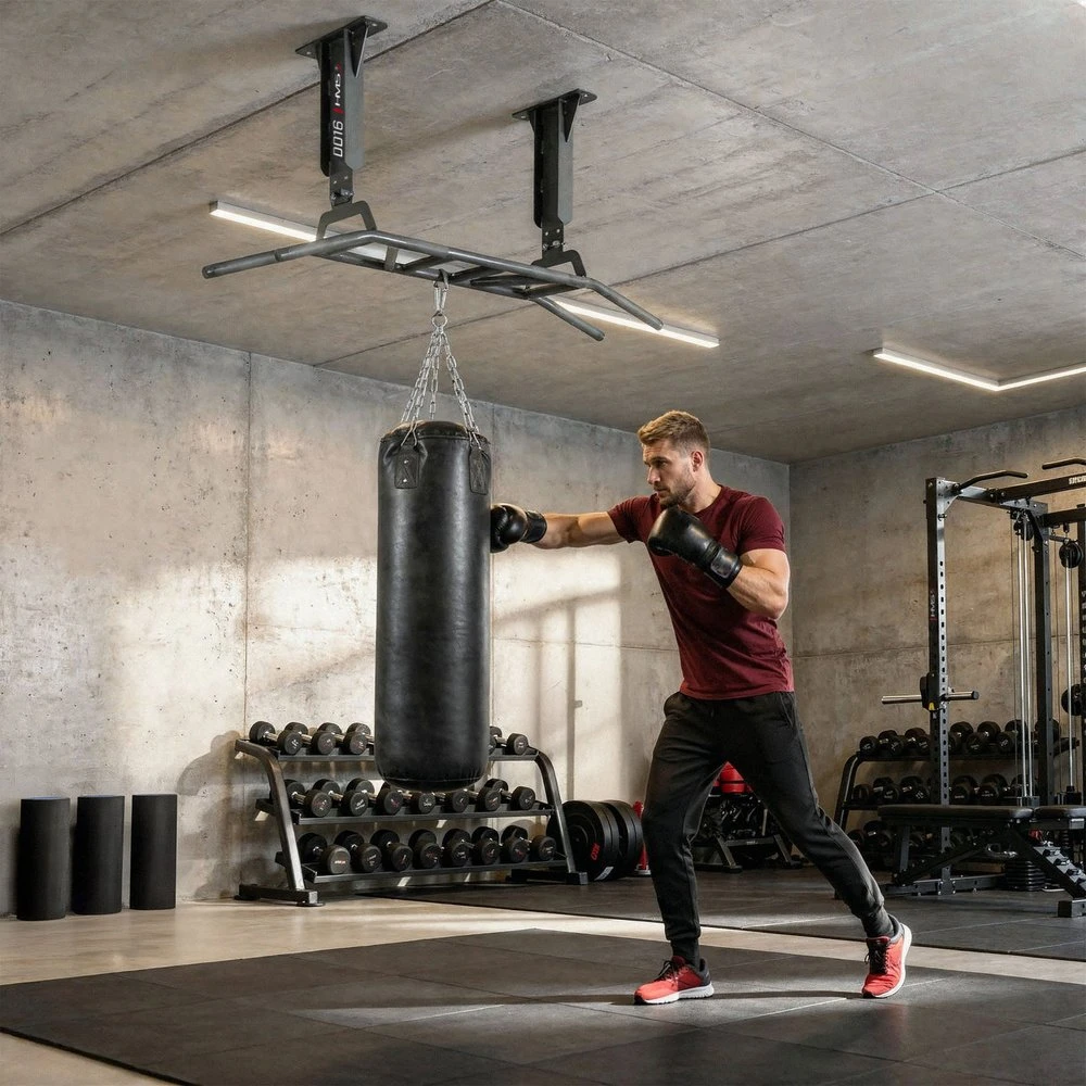 HMS FITNESS DD16 prie sienos ir lubų tvirtinamas skersinis namų treniruoklių salei