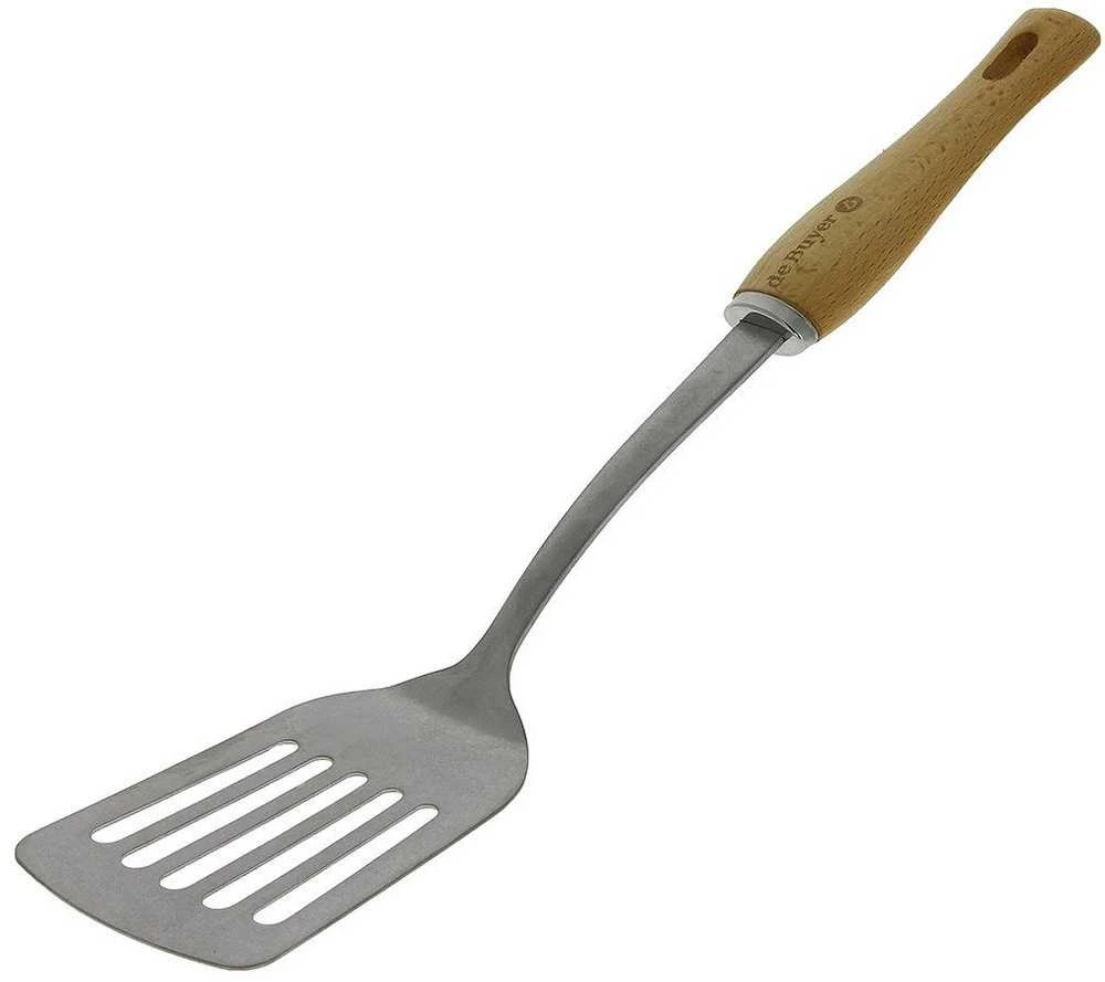 De Buyer Perforated spatula, 35 cm, B Bois
