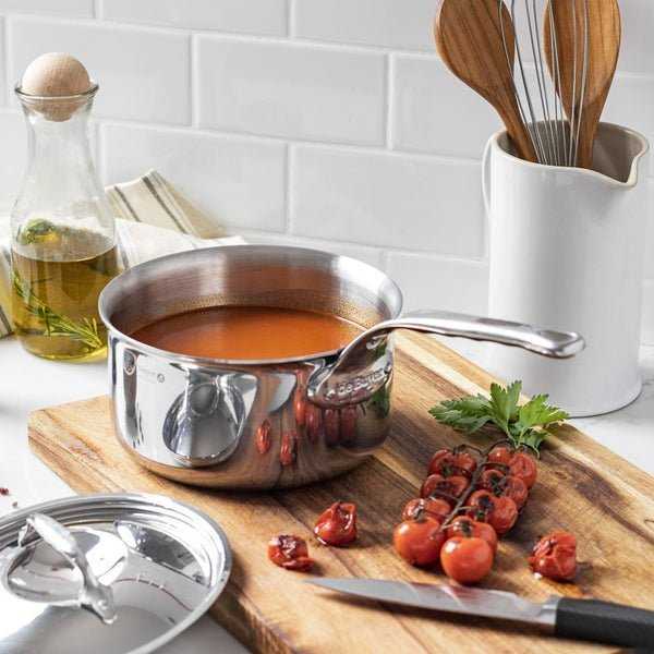 De Buyer Affinity Puodas Stainless Steel su dangteliu 18 cm