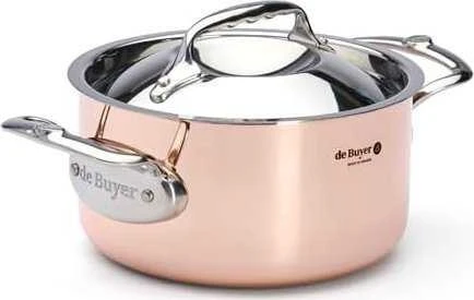 De Buyer Prima Matera Puodas vario/plieno 16 cm indukcinis