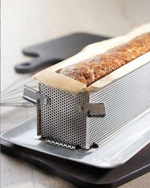 De Buyer Kepimo forma, 24x5x6 cm, perforuota, Geoforme