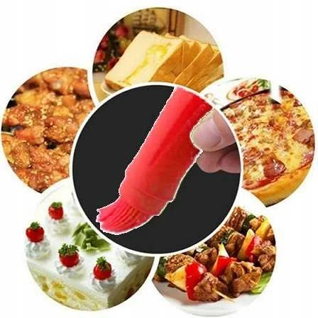 De Buyer Silicone brush, round, 25 cm