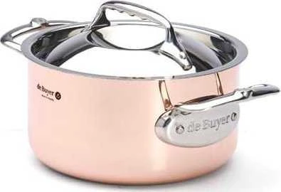 De Buyer Prima Matera Puodas vario/plieno 16 cm indukcinis