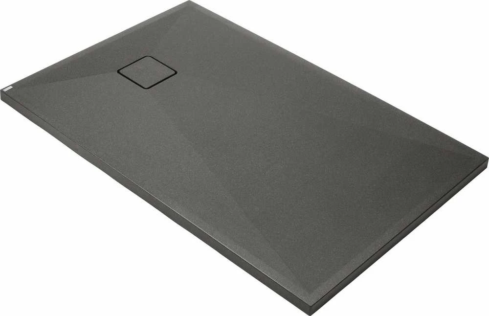 Stačiakampis granitinis dušo padėklas Deante Correo, Anthracite metallic, 140x90 cm