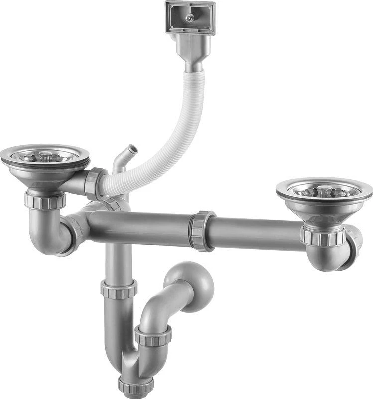 Sifonas plieninėms plautuvėms Deante ZXY_9956, Steel