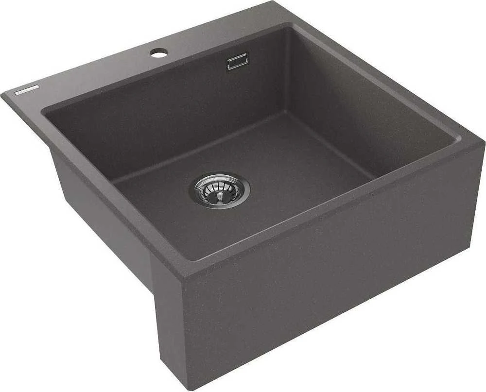 Deante granitinė virtuvinė plautuvė Deante Eridan, ZQE_T10K, Anthracite metallic