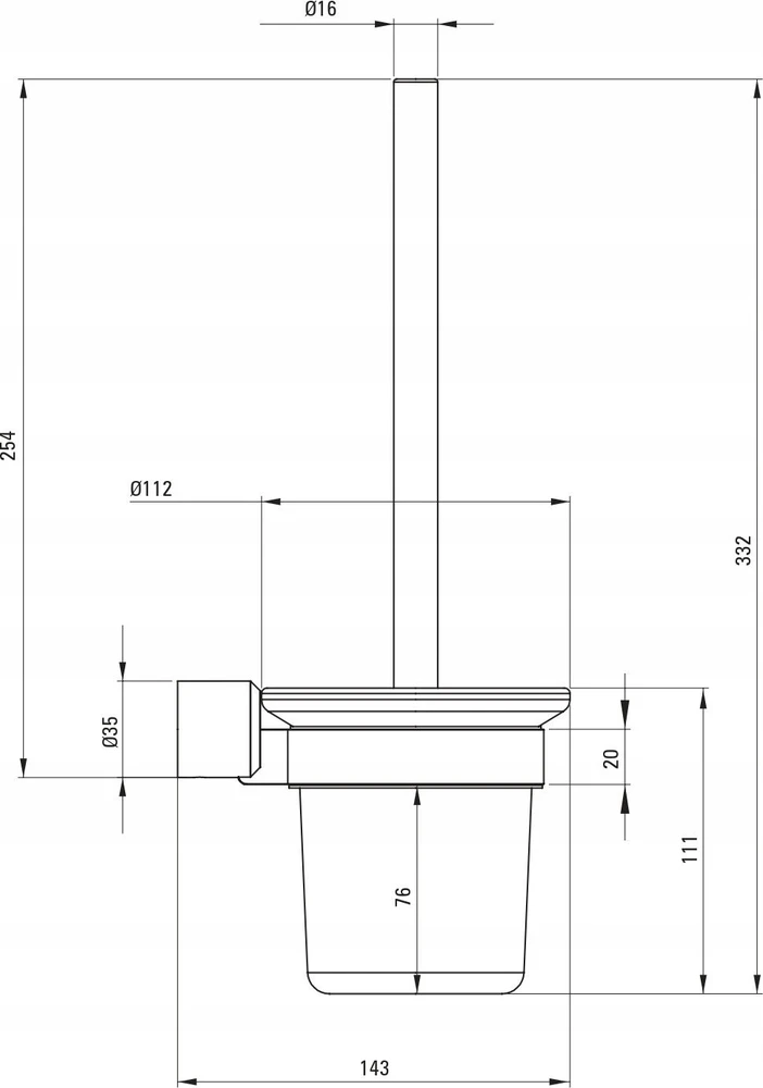 Deante Arnica praustuvai ADA_N711, Nero