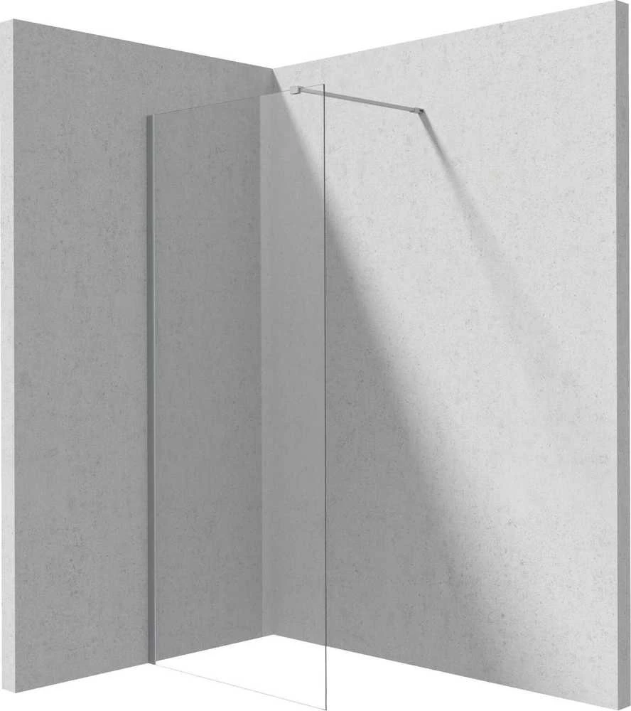 Walk-in dušo sienelė Deante Prizma, Brushed steel, 100x195 cm