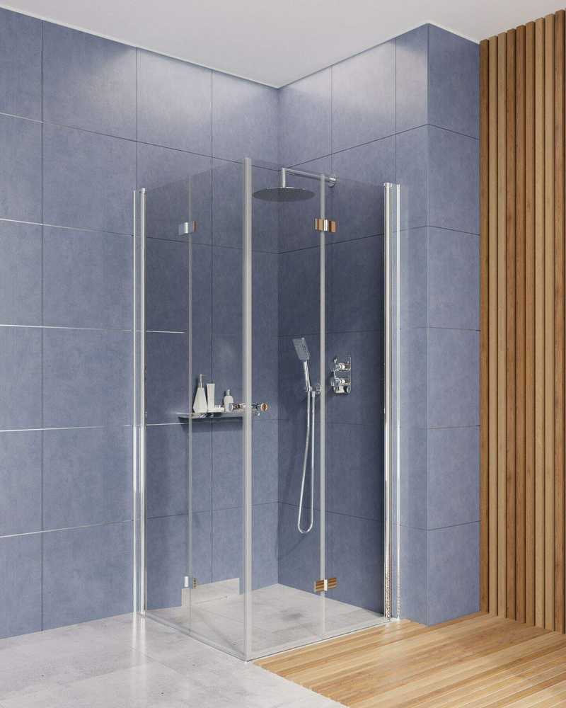 Sulankstomos dušo durys Deante Kerria plus, 80 cm, Chrome
