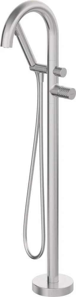 Grindinis vonios maišytuvas su dušeliu Deante Silia Hexa BHS_F17N, Brushed steel