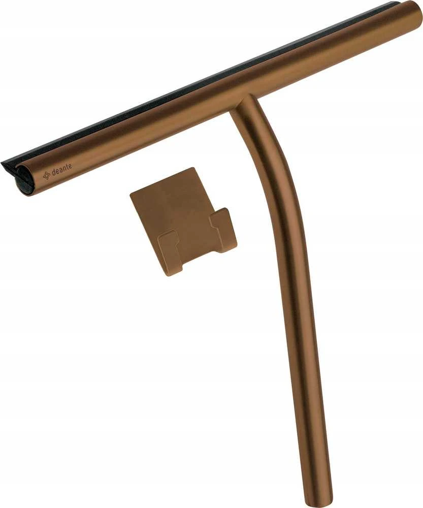 Stiklo valytuvas su laikikliu Deante Silia ADI_C31K, Brushed bronze