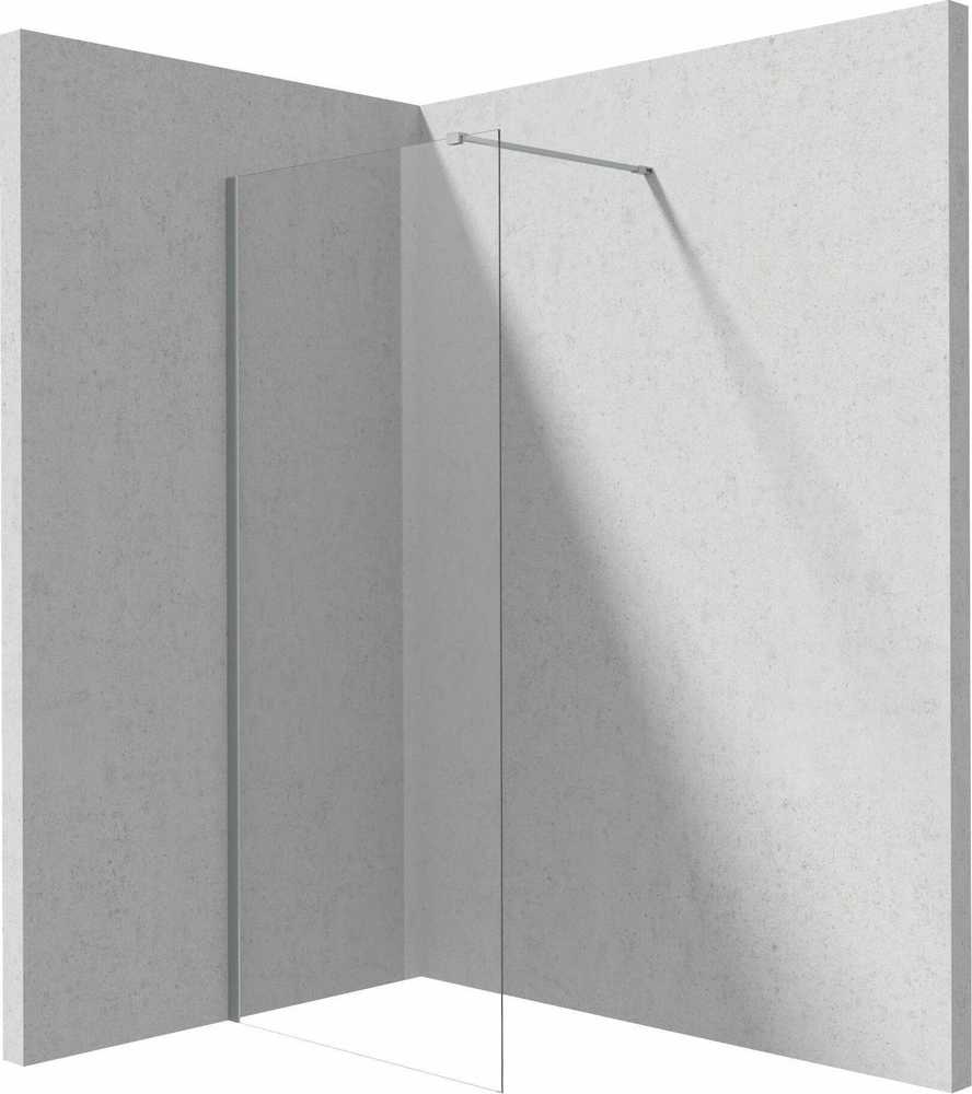 Walk-in dušo sienelė Deante Prizma, Brushed steel, 120x195 cm