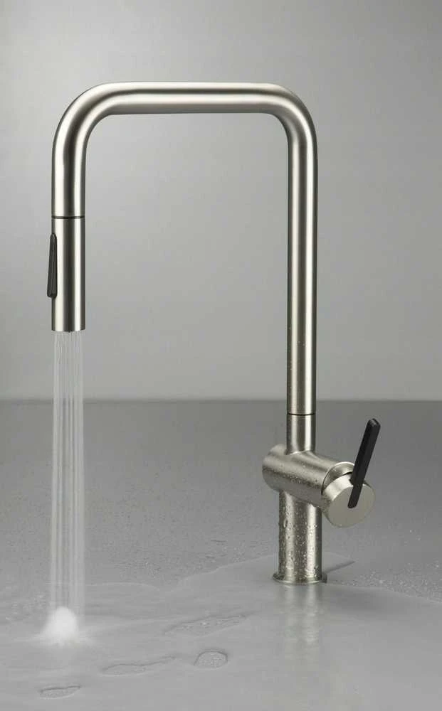 Virtuvinis maišytuvas Deante Momi BKM_F73N, Brushed steel