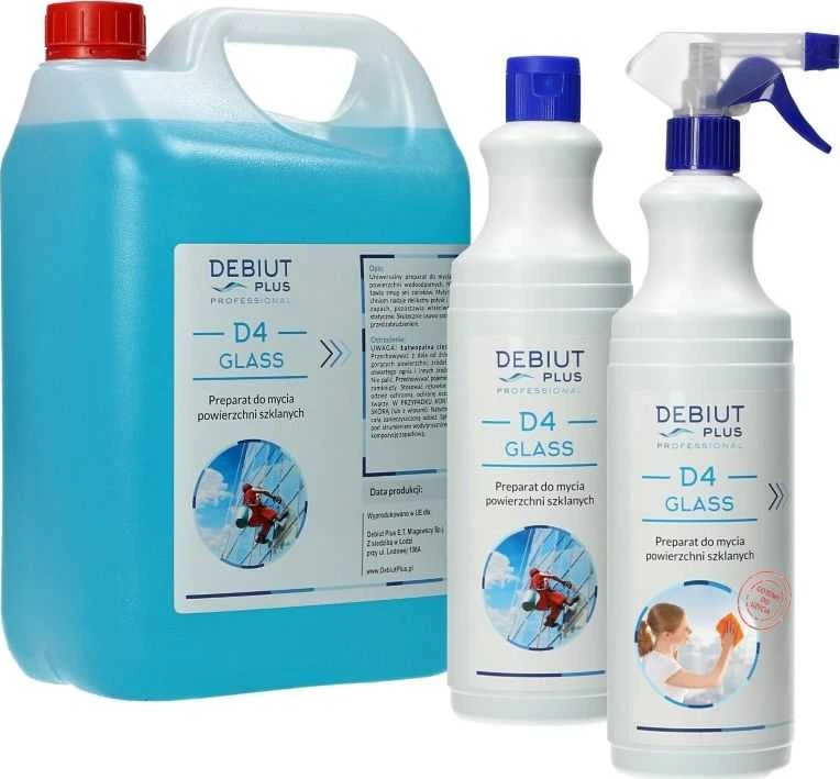 Debiut Plus Professional Debiut Plus Professional D4 Glass - Paruošimas stiklo paviršių valymui - 5 l