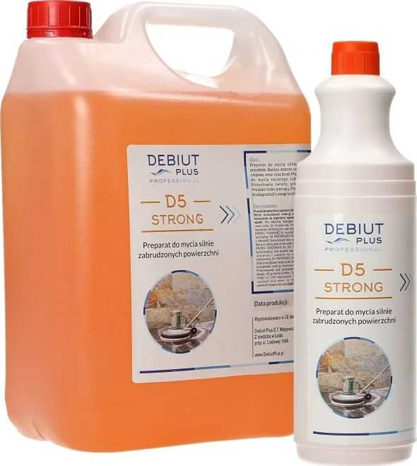 Debiut Plus Professional D5 Strong - stipriai užterštų paviršių plovimo priemonė - 5 l