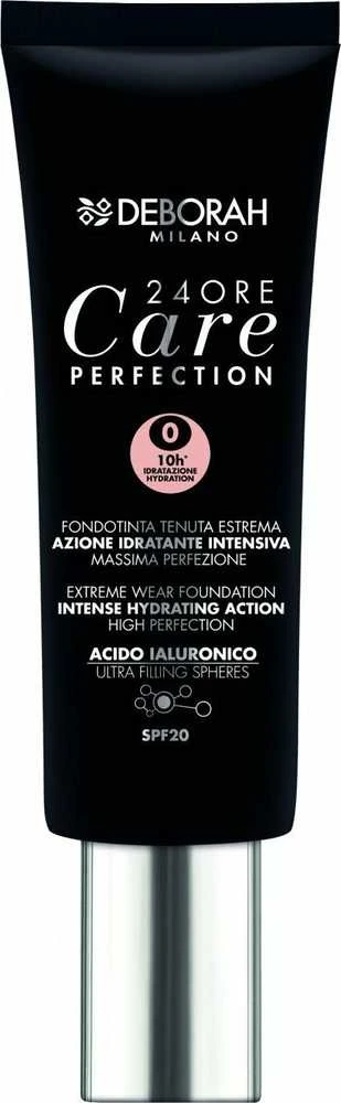 Deborah 24 Ore Care Perfection drėkinamasis skystas makiažo pagrindas su SPF 20, 30 ml