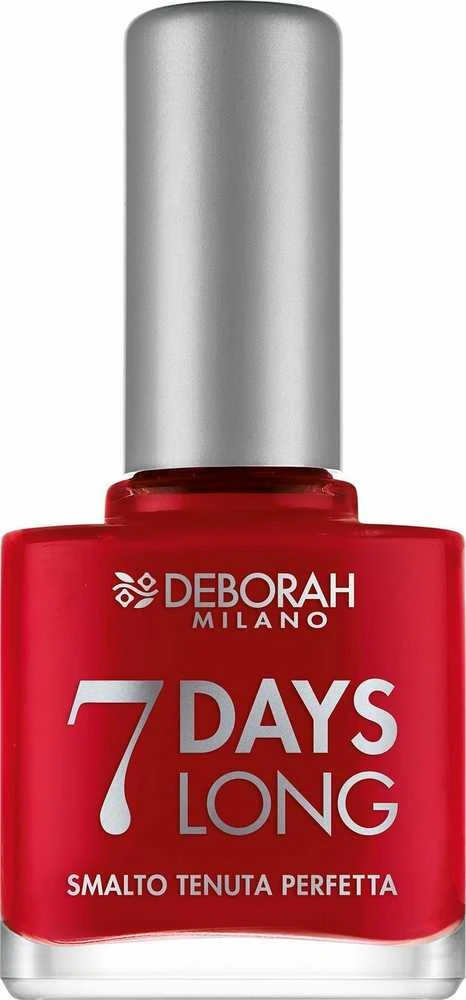 Deborah 7 Day Long Vitamins Quick-Dry Nagų lakas EN876 Iconic Raudona, 11 ml