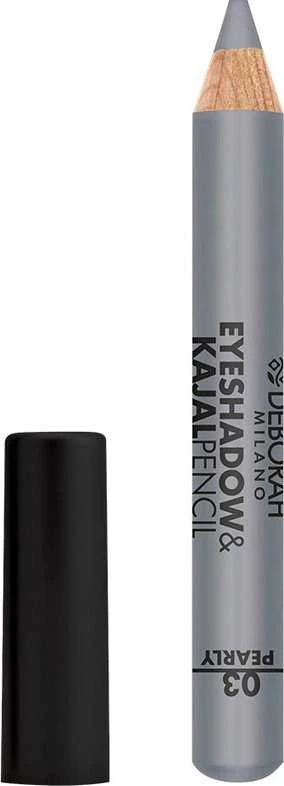 Deborah Blending Eyeshadow & Kajal Akių apvadas 2-In-1 3 Sidabrinis, 2 g