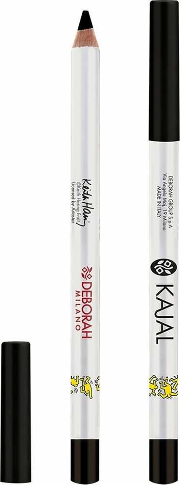 Deborah Precision Color Liner Eyeshadow & Kajal Akių apvadas 2-In-1 Juodas 1.5 g