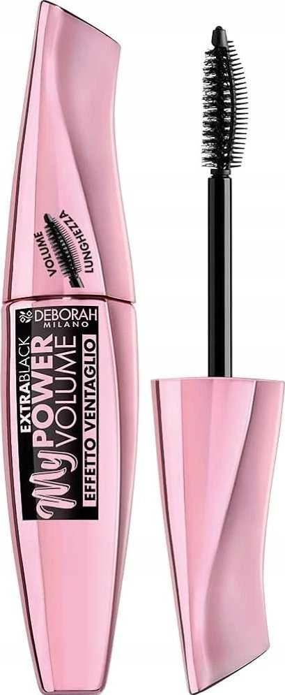 Deborah My Power Volumizing Blakstienų tušas Extra Juodas, 14 ml