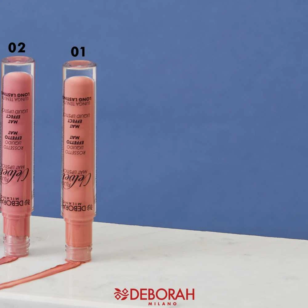 Deborah Fluid Velvet Matte skysti lūpų dažai 53 Brown 4,5 g