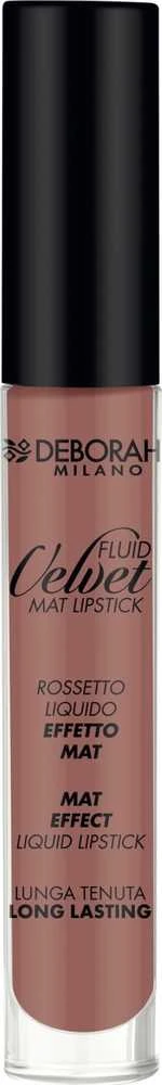 Deborah Fluid Velvet Matte skysti lūpų dažai 53 Brown 4,5 g