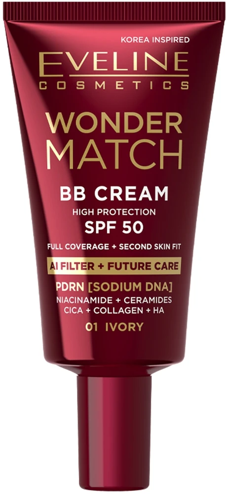 Deborah Eveline Cosmetics Wonder Match BB kremas su SPF50 01 Ivory 30ml