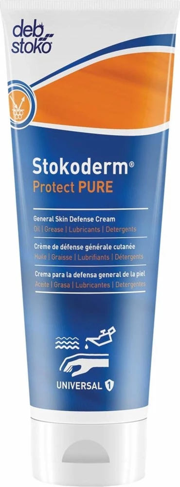 Debstoko DS-PROTECT BEZ 100 ml - apsauginis rankų kremas STOKODERM PROTECT PURE 1 L, 100 ml