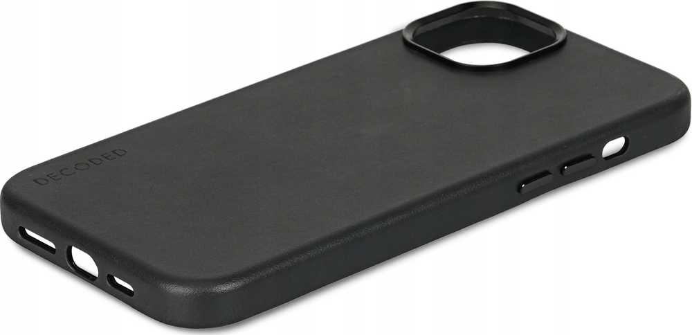 Decoded Dekoduotas odinis dėklas su MagSafe, skirtas iPhone 15 Plus – juodas
