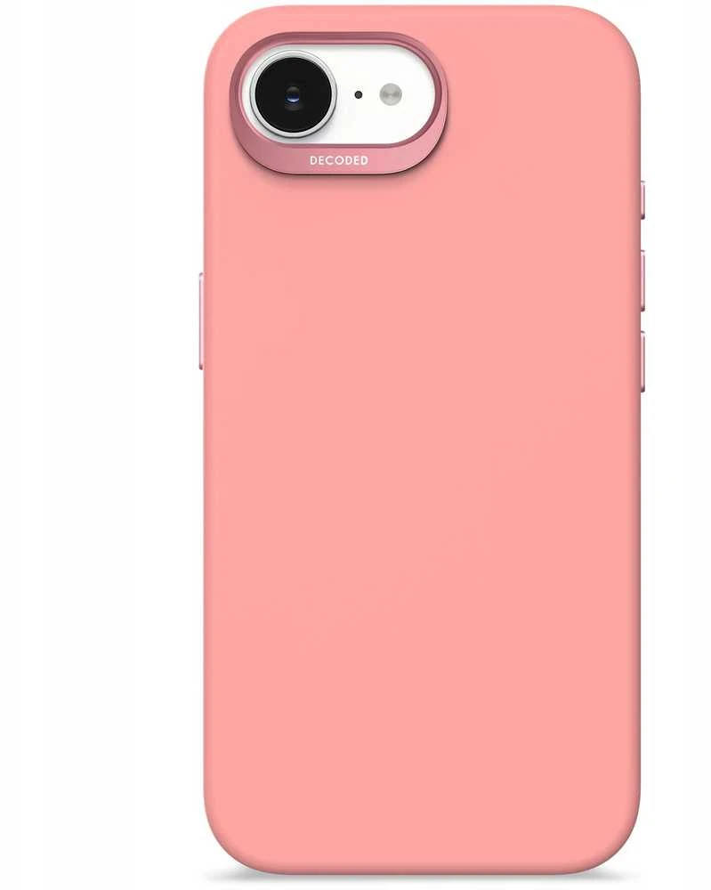 Dėklas „Decoded“ silikoninis galinis dangtelis su „MagSafe“, skirtas „iPhone 16e“ - Rožinė