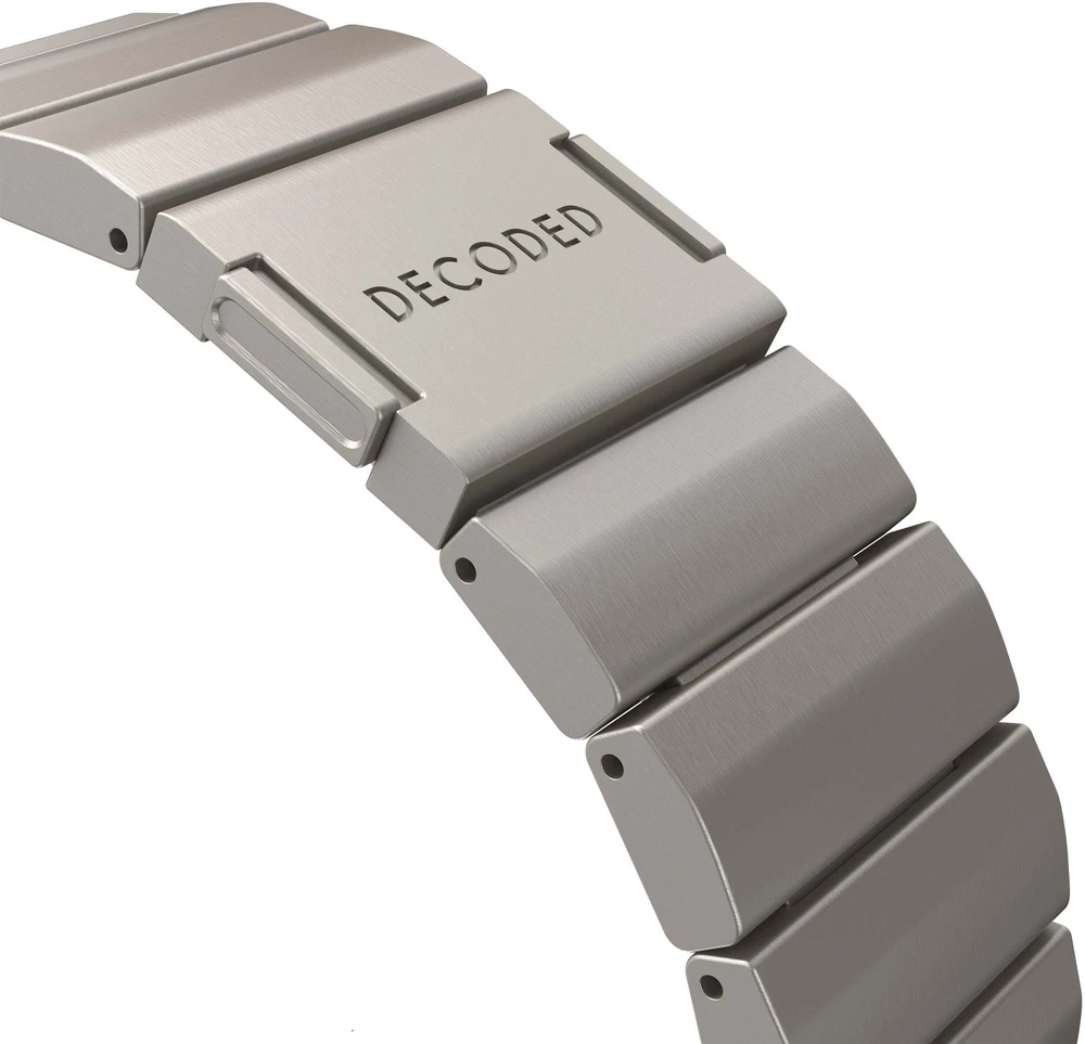 Decoded Titano dirželis, skirtas „Apple Watch Ultra 1“ ir „2“, titano spalvos, natūralus