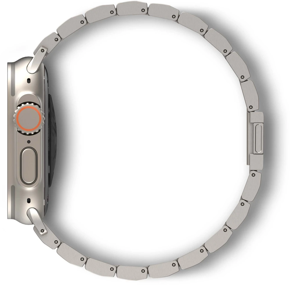 Decoded Titano dirželis, skirtas „Apple Watch Ultra 1“ ir „2“, titano spalvos, natūralus