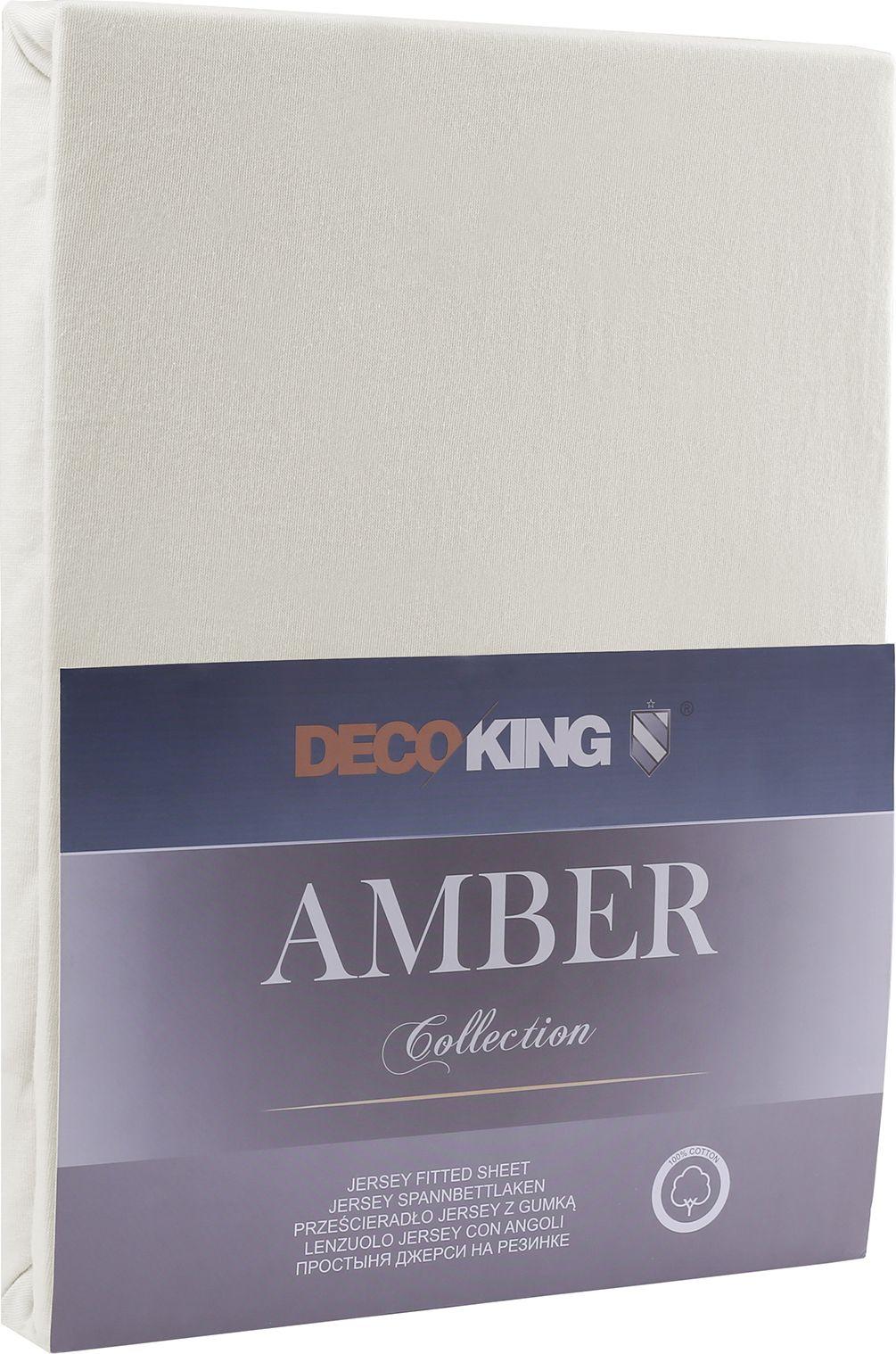 Paklodė DecoKing Amber, ekru, 160x200 cm, su guma aprašymas - Prekės nuotrauka