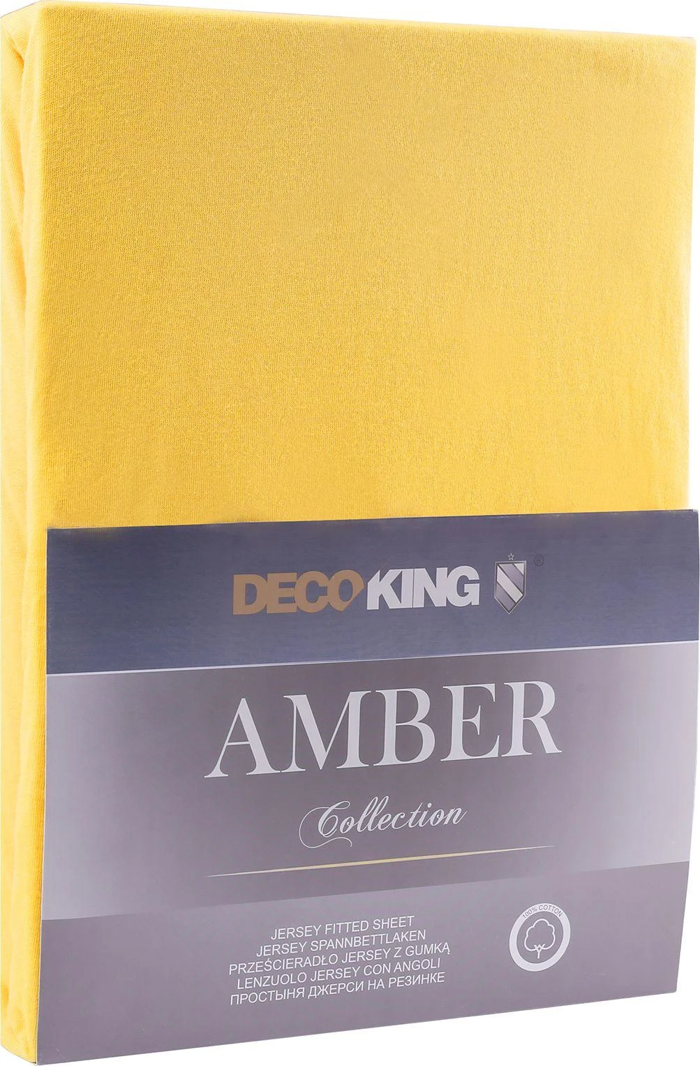 DecoKing Paklodė įtempiama gintaro spalvos 220-240x200+30 cm ORA