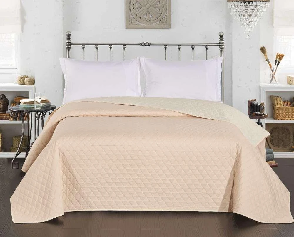 DecoKing Lovatiesė 260 × 280 cm, rožinė ir tamsiai pilka