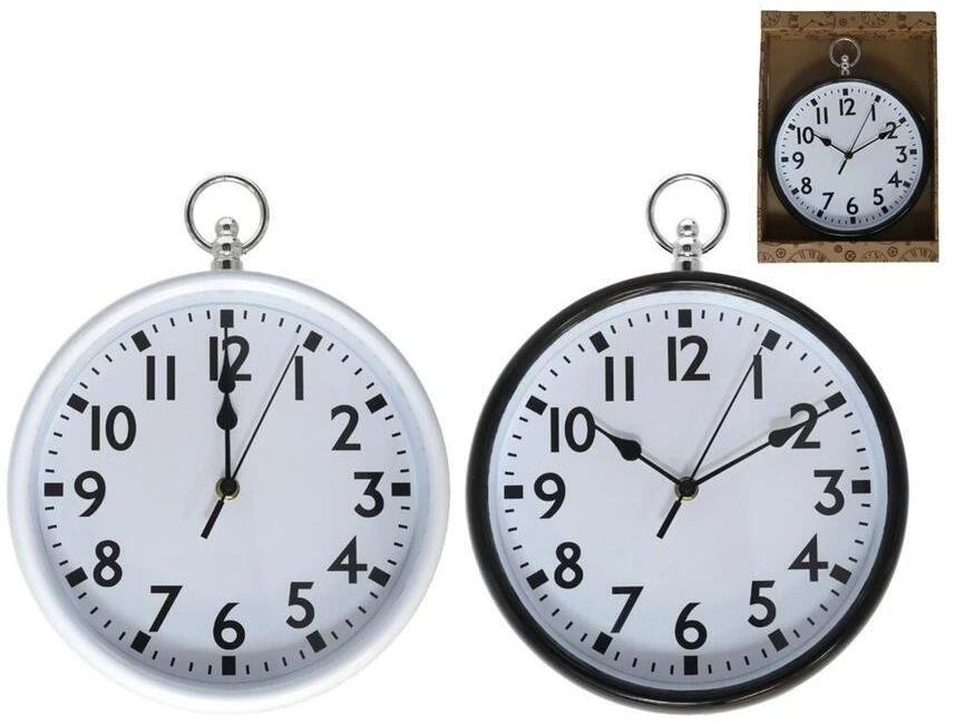 Sieninis laikrodis 31 cm, 2 rūšių, 32 x 6 x 25 cm, DECORLIFE