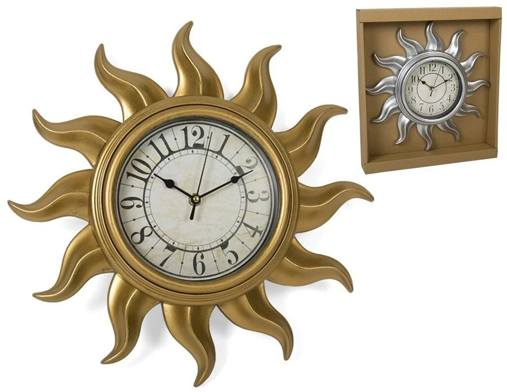 Sieninis laikrodis 38 cm, 2 rūšių, 38 x 5 x 38 cm, DECORLIFE