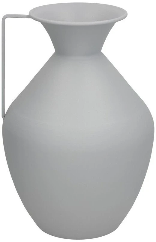 Vaza, pilkas metalas, 15.5D x 36 x 24 cm, DECORLIFE