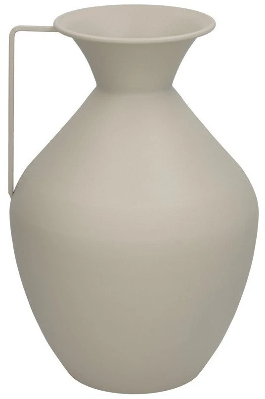 Vaza, smėlio spalvos metalas, 15.5D x 36 x 24 cm, DECORLIFE