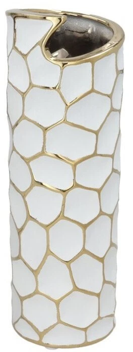 Keraminė vaza 10 x 10 x 30 cm, 2 rūšių, DECORLIFE