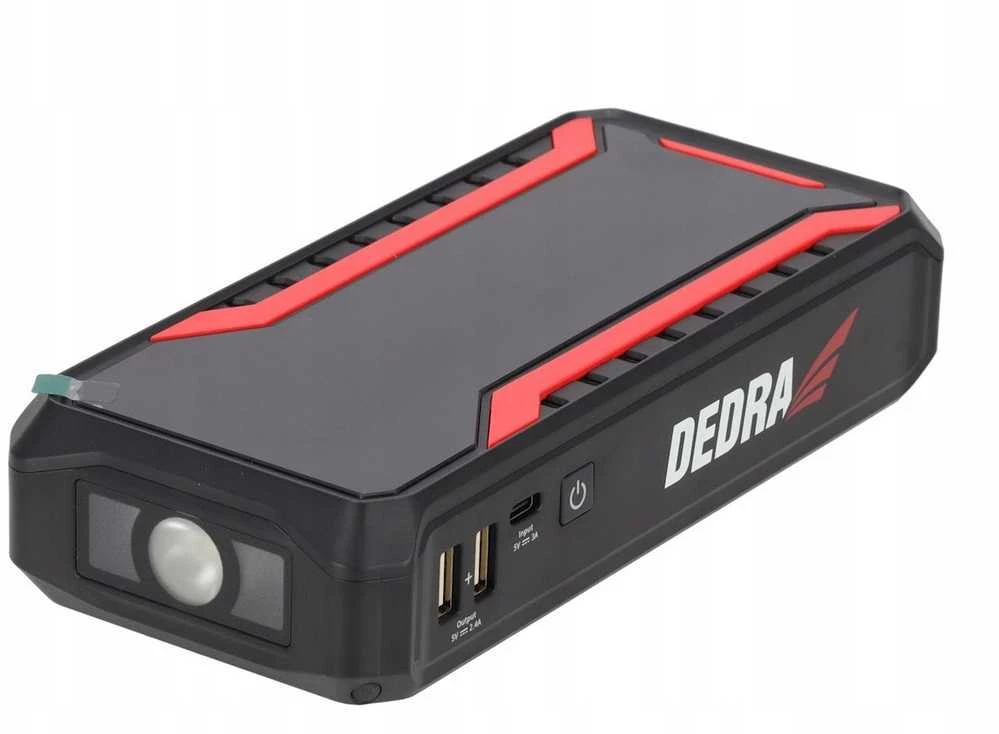 Dedra Powerbank Įkroviklis su variklio užvedimo funkcija, 12000 mAh, LCD ekranas